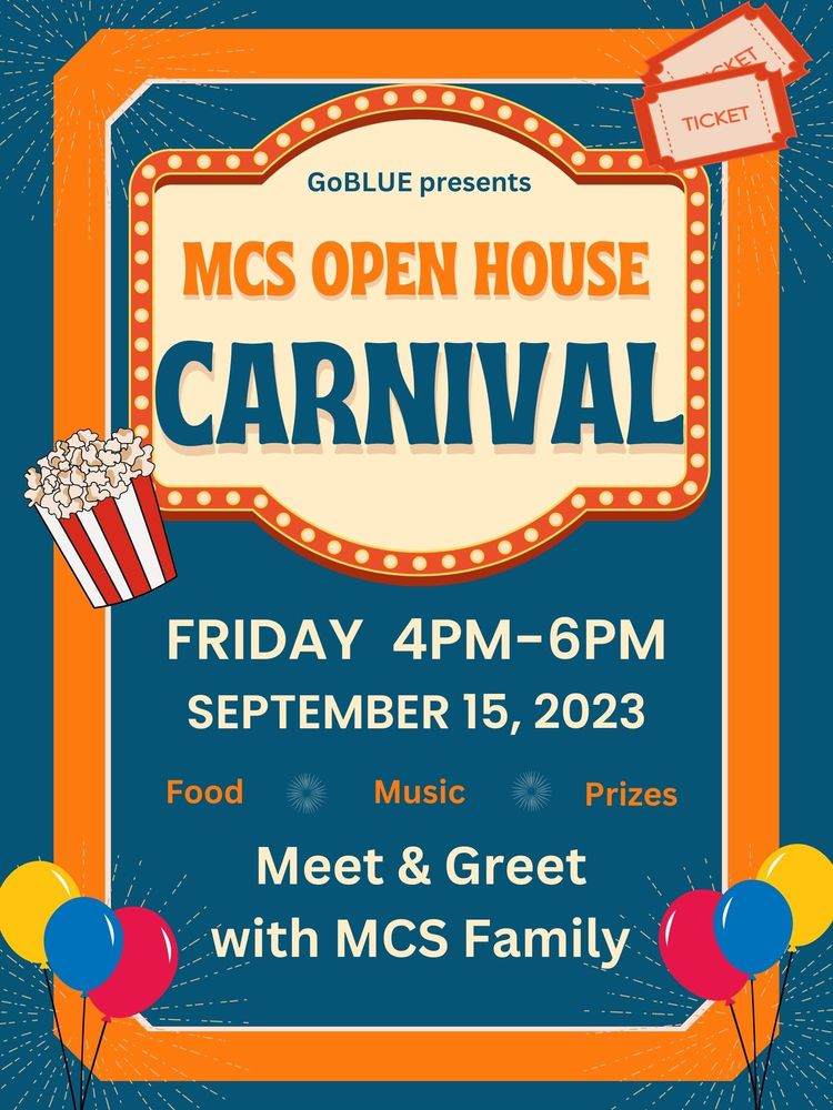 Go Blue MCS Open House Carnival Margaretville Central School